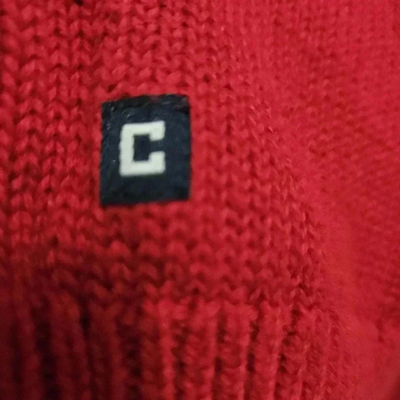 Chap's Cableknit Red Mens sweater. Size XXL - Picture 5 of 7